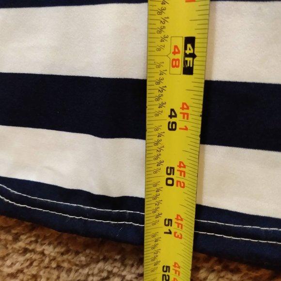 Vogue Fashion Stretchy Sequin Nautical Anchor Striped Maxi Dress Large USA - Picture 6 of 10